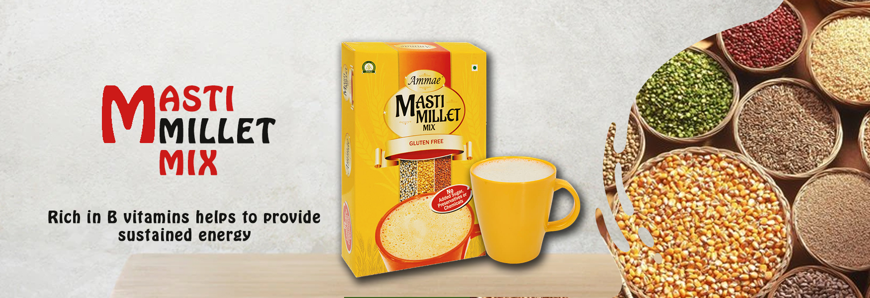 Ammae Masti Millet Mix | Masti Millet Mix - Ammae Foods India
